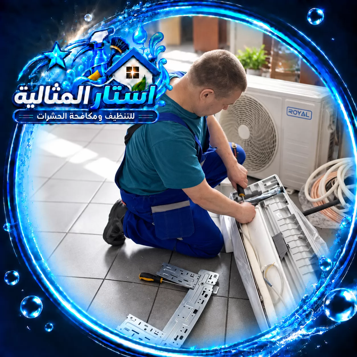 Air conditioner dismantling and installation