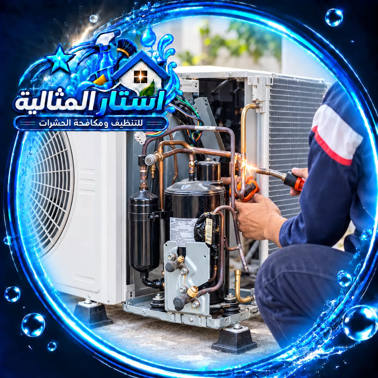 Air conditioner dismantling and installation2