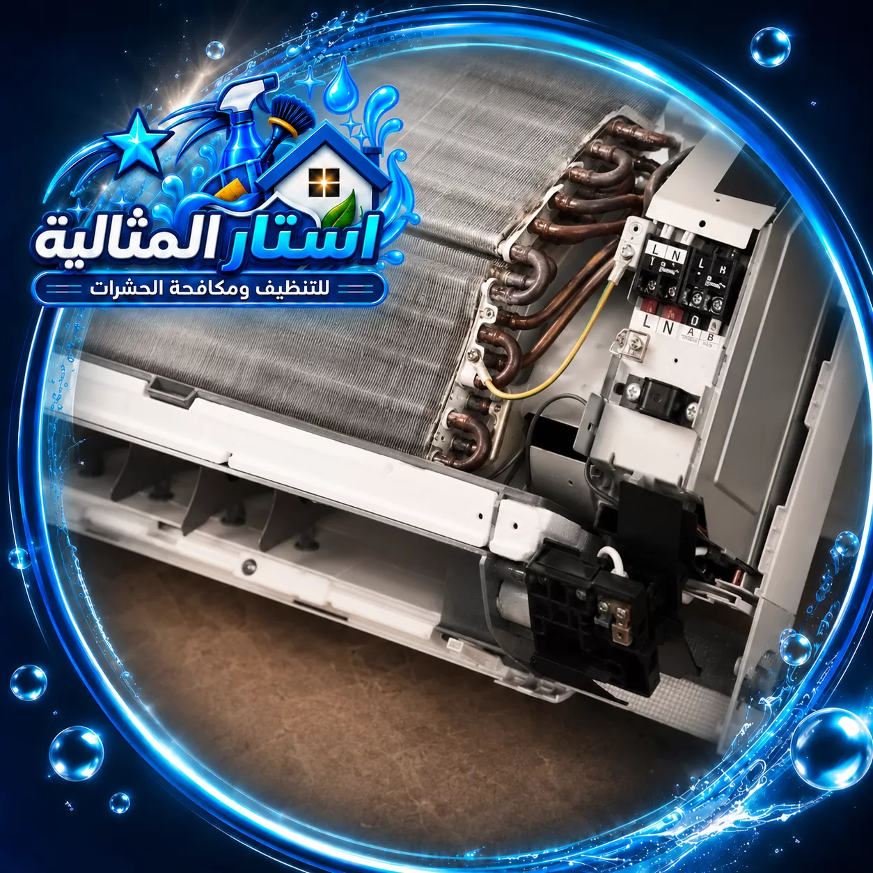 Split air conditioner installation in Al Khobar 1