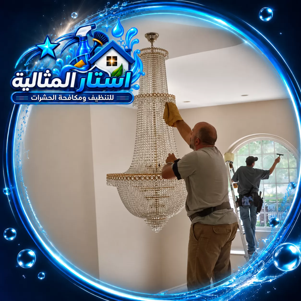 chandelier polishing service dammam 1