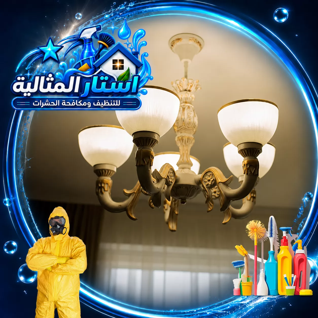 crystal chandelier cleaning dammam 1