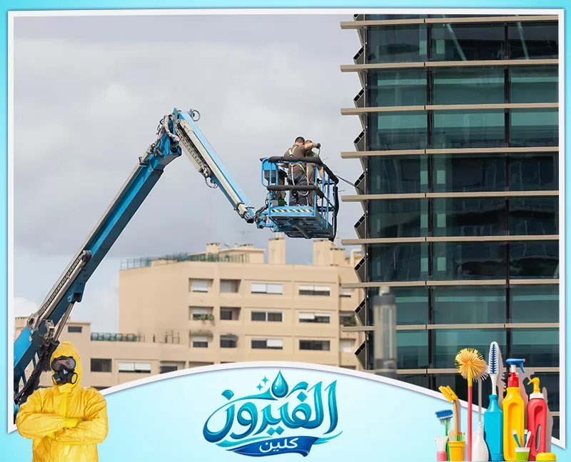 شركة تنظيف واجهات زجاجية بالقطيف تلمع الواجهات وتزيل بقع الزجاج