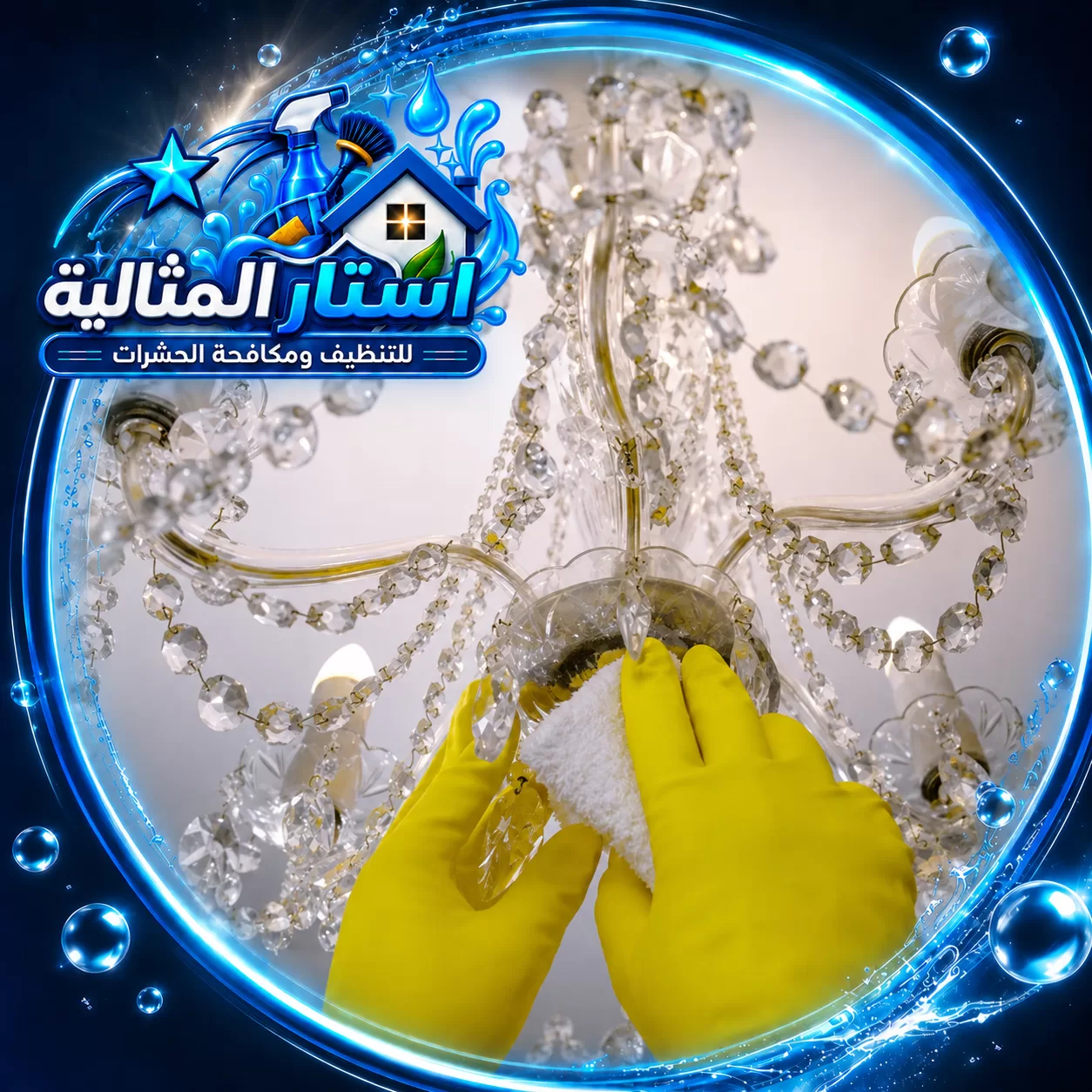 home chandelier cleaning dammam 1