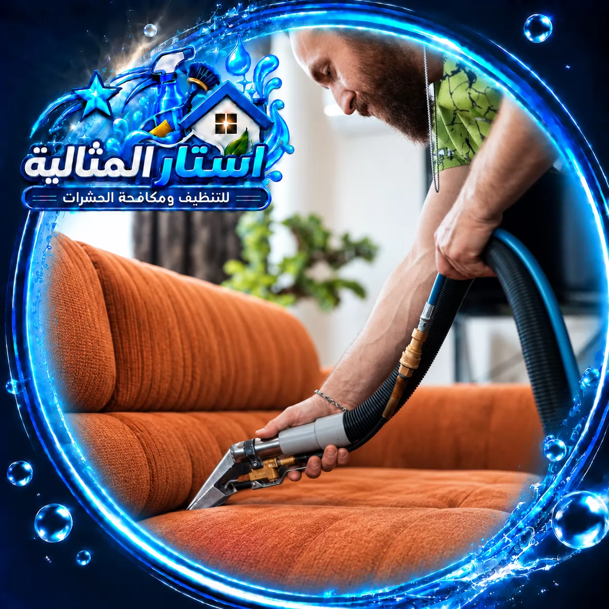 تنفيذ خدمة تنظيف كنب بالجبيل باستخدام معدات مناسبة لإزالة البقع وتحسين مظهر المفروشات.