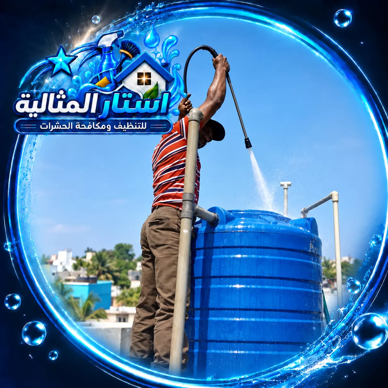 شركة تنظيف خزانات بالقطيف 1 شركة المهندس لتنظيف الخزانات تقدم خدمات الغسيل والتعقيم وإزالة الرواسب للحفاظ على نظافة المياه.